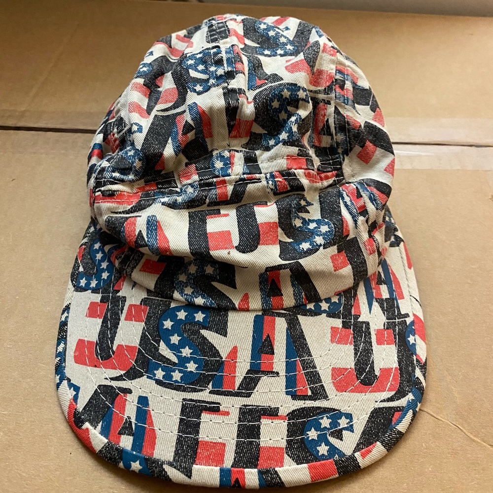 USA hat flat rim hipster style